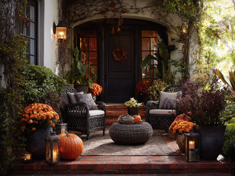 fall decorating ideas for outside