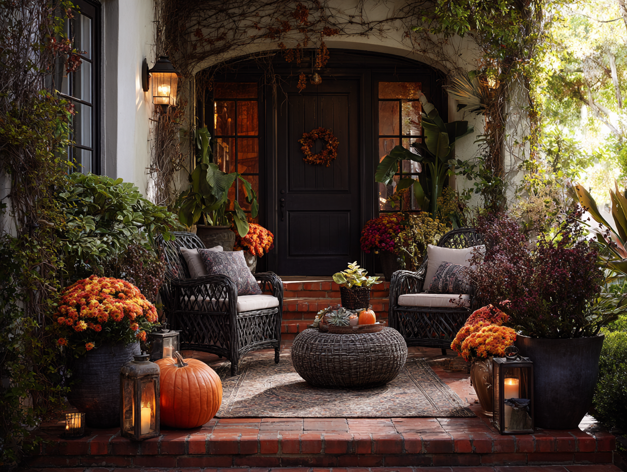 fall decorating ideas for outside