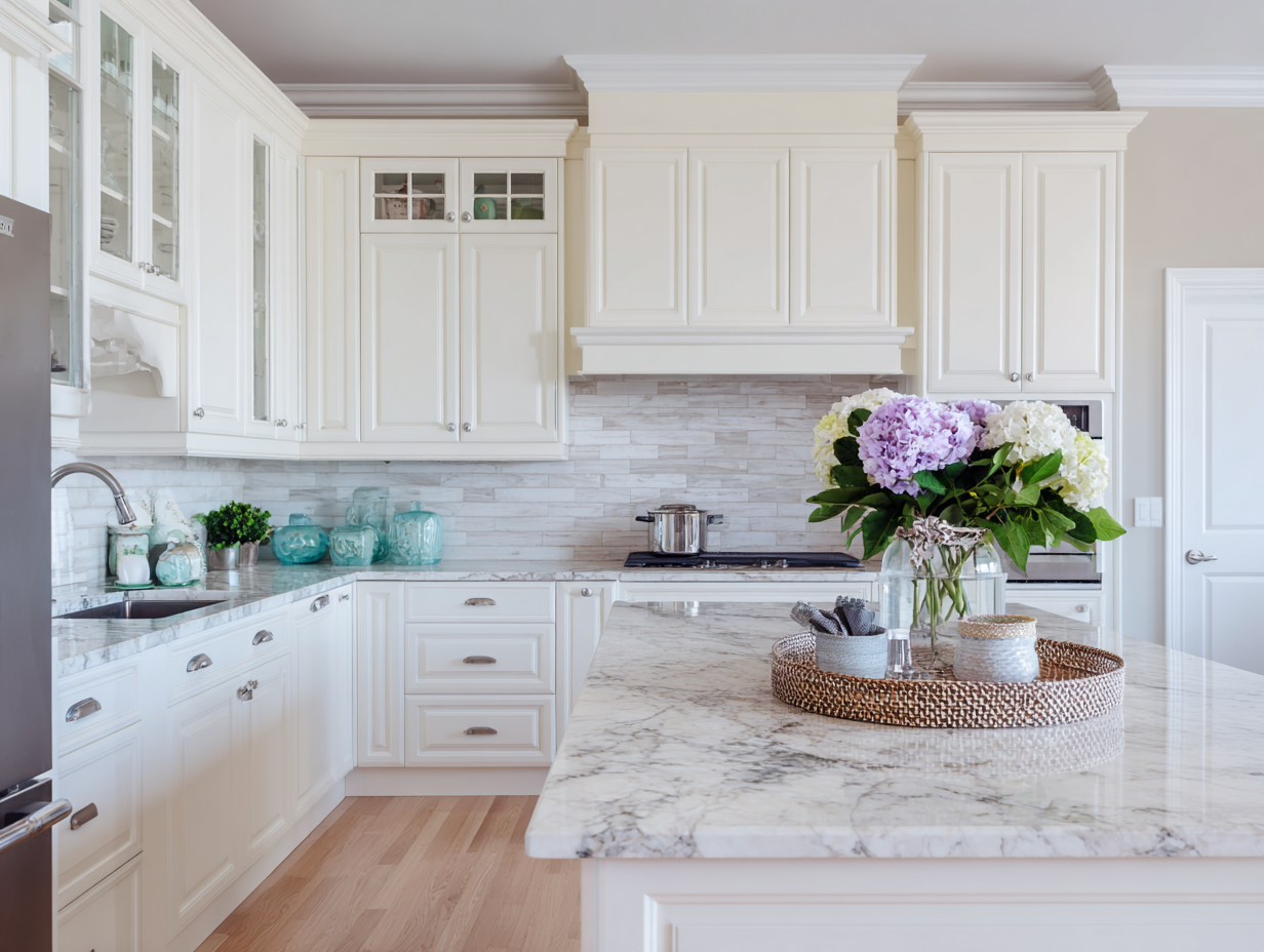 kitchen counter decorating