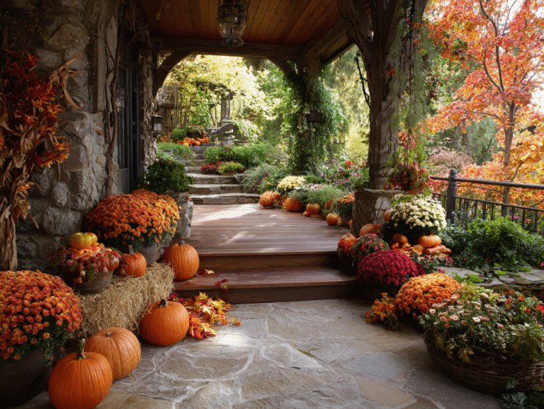 fall lawn decor