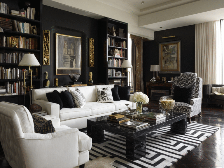 black and white decor ideas